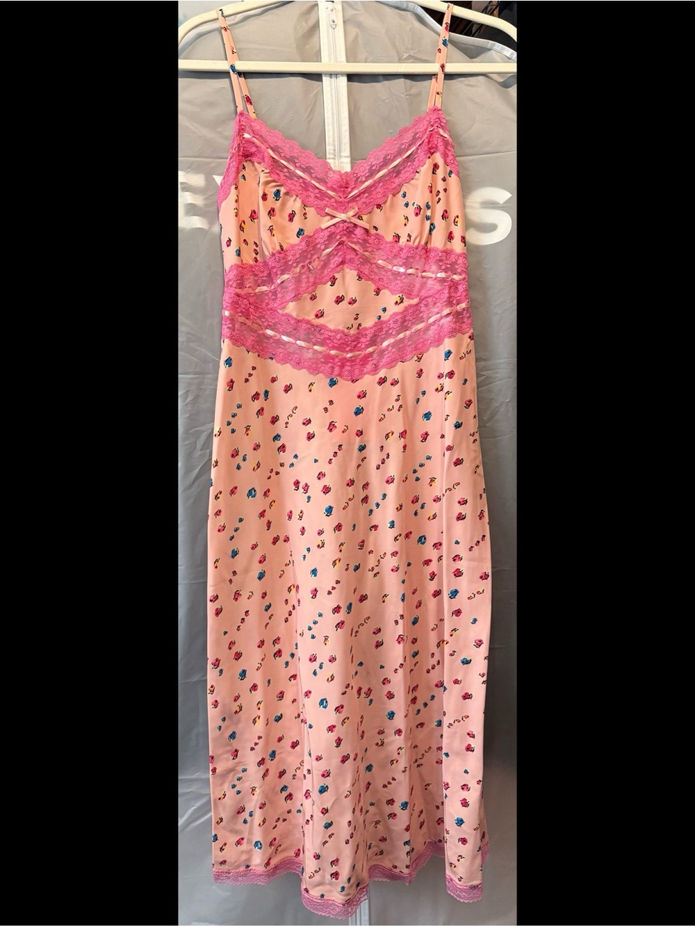 Betsey Johnson Floral Midi Slip Dress - Picture 4 of 6